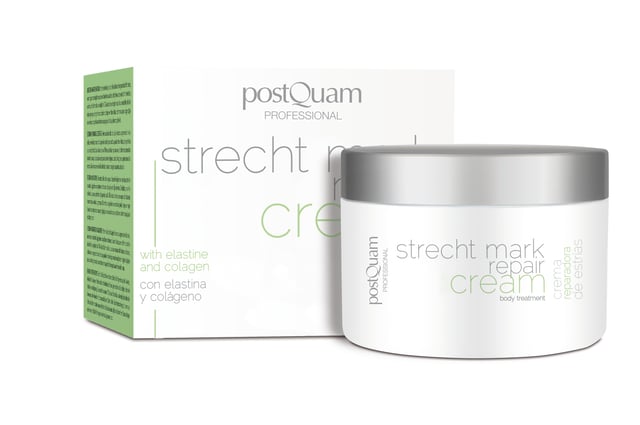 Crema reparadora de estrías - Body Treatment 200 ml
Ref. PQE04100

Descripción
Crema antiestrías 
Crema de fácil penetración que refuerza la elasticidad de la piel y favorece la regeneración de los tejidos, previniendo y combatiendo la aparición de estrías y atenuando las ya existentes
Hidrata, nutre y reafirma la piel en profundidad
Sus principios activos 100% naturales hacen que su uso sea totalmente recomendable durante el embarazo, la lactancia o en épocas de variaciones de peso, cuando el riesgo de que aparezcan estrías es mayor

Principios activos:
- Extracto de centella asiática: estimula el crecimiento celular y la formación de células de colágeno. Proporciona efectos reafirmantes y antiestrías
- Extracto de cola de caballo: contribuye a frenar el envejecimiento de la piel y a prevenir la aparición de estrías, ya que estimula y repara os tejidos dañados a causa de las variaciones de peso, la celulitis, los embarazos o los desequilibrios hormonales
- Elastina: actúa sobre las estrías y las atenúa. También regenera, nutre y reafirma la piel
- Colágeno: actúa activamente en la regeneración de la piel y proporciona resistencia a los tejidos, manteniendo firme su estructura. Además, forma una capa sobre la epidermis que la protege de agresiones externas y mantiene su nivel de hidratación
- Aceites naturales de germen de trigo, almendras dulces, rosa mosqueta y vitamina E (tocoferol acetato): son la base de esta crema e hidratan la piel en profundidad
Contenido
200 ml
Modo de empleo
Aplicar 1 ó 2 veces al día en la zona a tratar y masajear hasta su total absorción