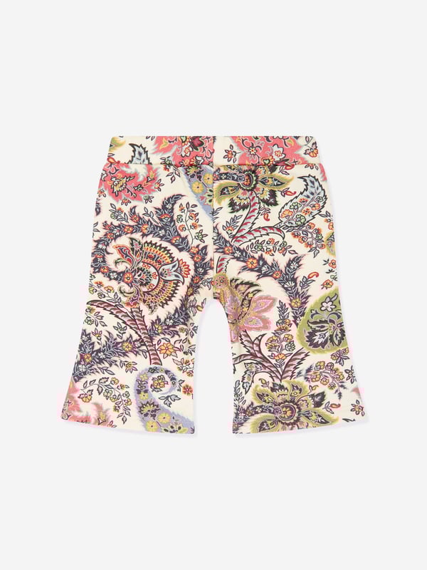 Introducing the Baby Girls Paisley Joggers by Etro, an essential addition to any stylish little wardrobe for AW2024. Crafted with high-end design expertise, these joggers blend iconic pattern with ultimate comfort. Here‚  why they are a must-have: Exquisite Paisley Design: Featuring Etro‚  signature paisley in vibrant hues, perfect for adding a splash of colour. Premium Comfort: Soft, breathable fabric ensures comfort for all-day play. Versatile Style: Easily pairs with tees or sweaters for effortless, chic looks.Elevate your child's fashion with these luxurious joggers!