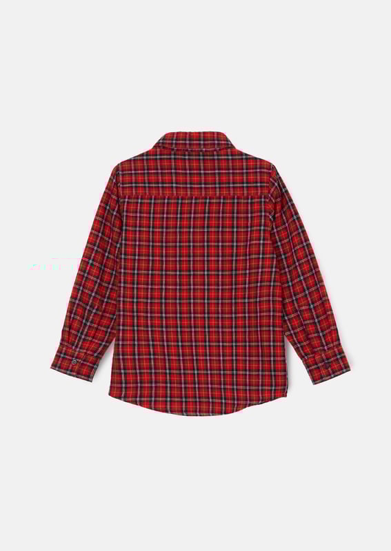Check it out! This is the ultimate check shirt upgraded A&R style. Made from super soft fabric in festive colours finished perfectly with a dapper bow tie. It's a MUST for your Christmas party wardrobe.