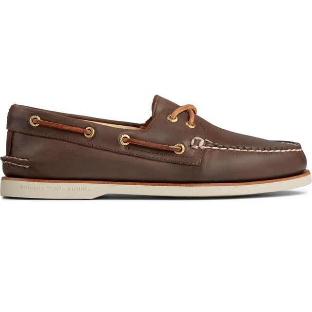 The Authentic Original, elevated to the Gold Cup standard with soft lambskin linings, rich leather uppers, 18k gold-plated eyelets, and a classic leather welt construction for durability.
