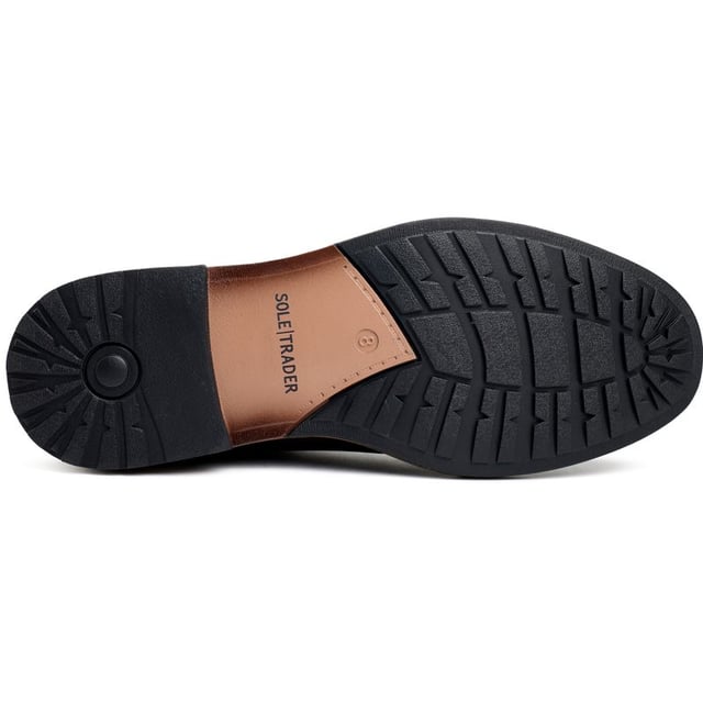 Botas Chelsea negras de Soletrader para hombre, fabricadas con material sintético y suela sintética. Incluyen: forro textil/sintético, suela exterior resistente y duradera y marca en la plantilla.