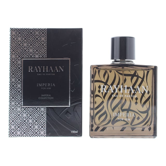 Imperia, launched in 2022, is an Aromatic Woody Chypre fragrance for me by Rayhaan. Perfect for Summer and Winter, this fragrance contains top notes of Mint, Apple, Bergamot Italy and Elemi Philippines. Middle notes of this fragrance are Rose, Jasmine, Sandalwood and Patchouli Indonesia with base notes of Musk, Oakmoss, Cedar Virginia and Amber.