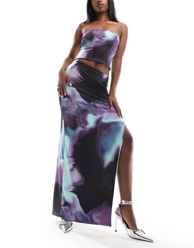 Skirts by Missyempire Part of a co-ord set Top sold separately High rise Elasticated waist Side split Regular fitSold By: Asos
