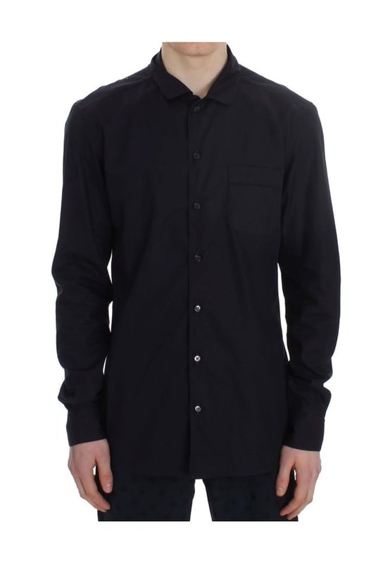 Brand: Dolce & Gabbana
  Color: Purple striped
  Material: 100% Cotton
  Made in Italy
  Chest pocket
  Full button closure
  Logo details
