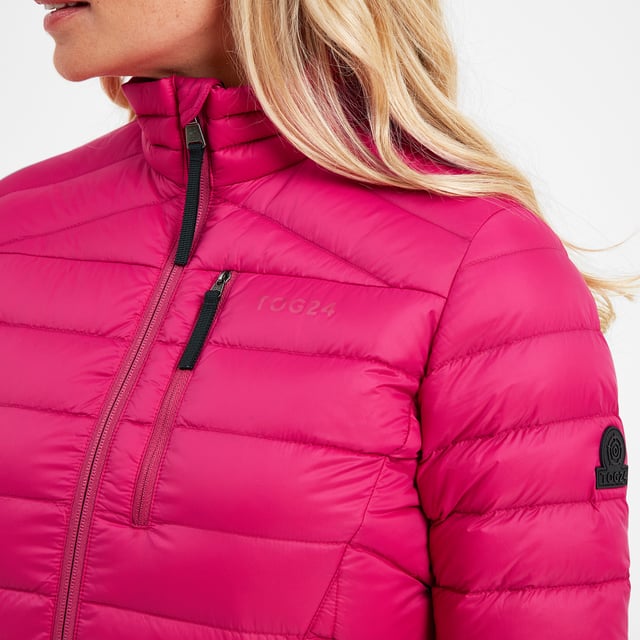 Drax Womens Funnel Down Jacket Cerise