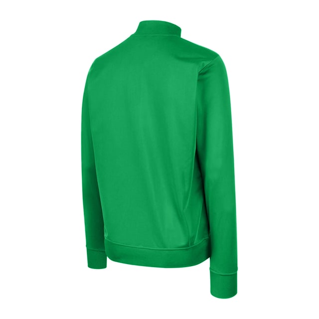 Material: 100% Polyester. Design: Stacked Logo. Cuff: Elasticated, Ribbed. Sleeve-Type: Long-Sleeved. Neckline: Ribbed Collar, Standing Collar. Pockets: 2 Side Pockets, Zip. Fastening: Zip. Hem: Elasticated, Ribbed.