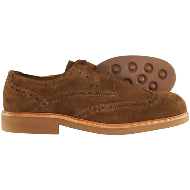 Beige brogues mens top