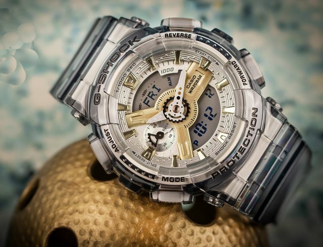 Casio g shock clear gold on sale