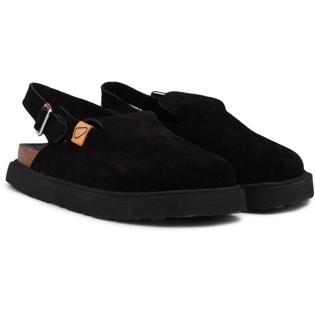 Step Into A Sleek Mule With The Good News Frank Sandals. Crafted With A Hand-sewn Suede Upper And A Robust Buckle For A Perfect Fit, These Sandals Are As Comfortable As They Are Stylish And Individual. The Leather-lined Footbed And Lightweight Sole Ensure A Care-free Feel. The Sustainable Features Make Them An Eco-conscious Choice.