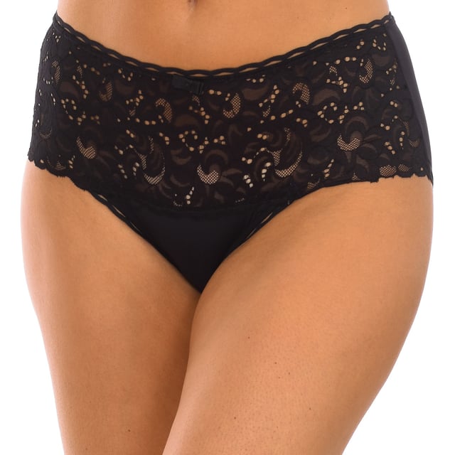 Playtex slip style panties.
 Upper front with flower embroidery, for an ultra feminine and refined style.
 Bow detail at the top.
 Comfortable and breathable fabric.
 Seams seen in tone.
 Composition: 84% Polyamide, 16% Elastane
 Care:
Wash at a maximum temperature of 40º.
 - Do not use bleach.
 - Do not use dryer.
 - Do not iron.
 - Do not dry clean.