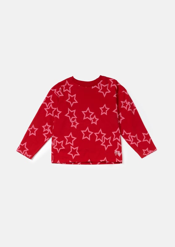 Perfect for your little dreamer. These hot pink star PJs in festive   are made in the softest jersey and come with a matching hair scrunchie. Ideal for gifting. Reach for the stars!. About Me: 95% Cotton 5% Elastane. Look After Me: Think Planet. Wash At 30C.