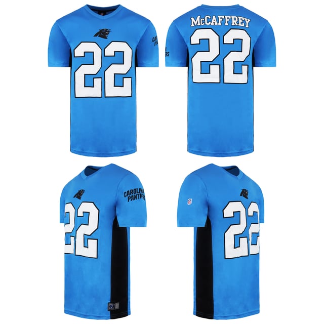 Fanatics NFL Carolina Panthers Christian McCaffrey Mens Camiseta MCP6573ZG