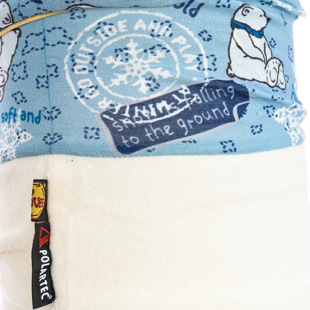 Polar Tubular Collar Buff.
 Original multifunctional neck warmer, recycled materials and sun protection.
 Color Blue-white
 Protects from the cold thanks to its polar inner part and its comfortable recycled microfiber upper part.
 Versatile and adaptable to all your needs.
 Eco spirit, BUFF design and advanced technology.
 For sport or everyday life.

 Composition: 100% Polyester.

 Measurements: 21 x 60 cm.

 Handwash.
 Use iron at maximum temperature 110º.
 Do not use bleach.
 Measures: 21 x 60 cm.
 Composition: 100% polyester.
 Care:
Handwash.
Use iron at maximum temperature 110º.
Do not use bleach.