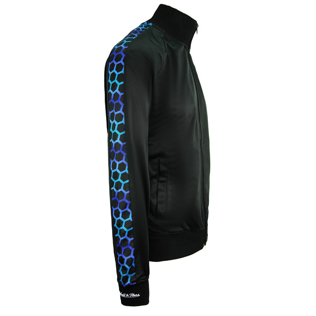 Mitchell & Ness Charlotte Hornets Mens Black Track Jacke