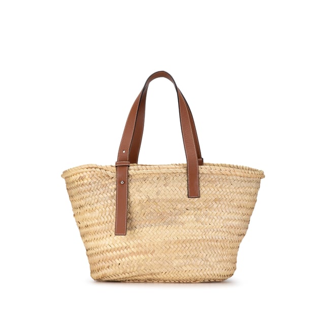 LOEWE ★Loewe Raffia Basket Tote Bag Brown Large raffia tote bag in neutrals - Loewe | Mytheresa