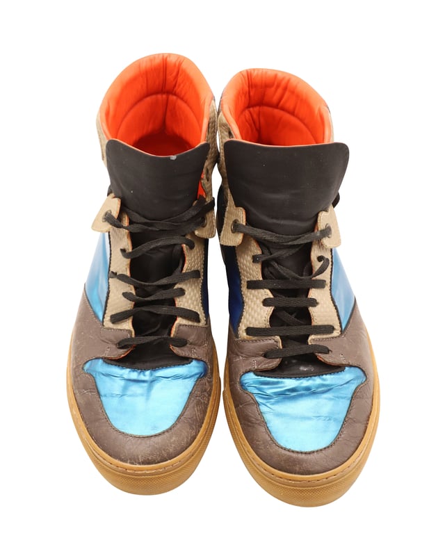 Balenciaga high top best sale blue