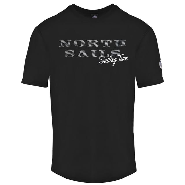 North Sails Sailing Team Black T-Shirt. Crew Neck, Short Sleeves. 100% Cotton. Regular Fit, Fits True To Size. Style: 9024030999