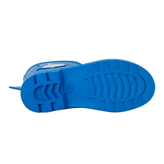 Upper: Vulcanised Rubber. Insole: TECFOAM. Outsole: Angled Lugs, Rubber. Rubber Mudguard. Fabric Technology: Waterproof. Flat Heel. Cut: Mid Cut. Design: 3D Fins, Bubbles, Logo, Shark, Text. Toe Style: Round. Fastening: Slip-In.