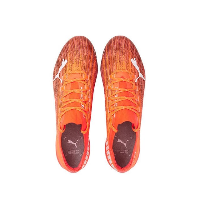 Puma Ultra 1.1 FG/Ag Schnür-up-orange-synthetischer Herren Fußballstiefel 106044 01