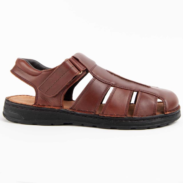 Garantía Purapiel, 10 años de garantía. Sandalia casual para hombre. Hecha en piel natural. Calce cómodo. Fabricado por otras marcas para nuestra marca.