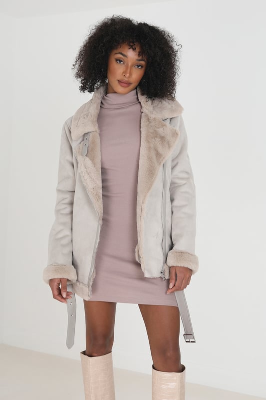 Brave soul faux fur coat new arrivals