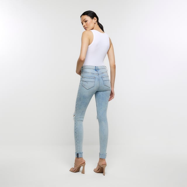 Bum ripped skinny best sale jeans