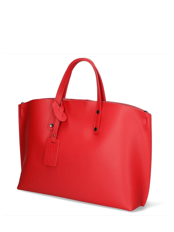 Bolso de mujeres con un solo compartimento sin forro en cuero Ruga genuino. Bolsa interna extraíble. Producto artesanal italiano. Hecho en Italia