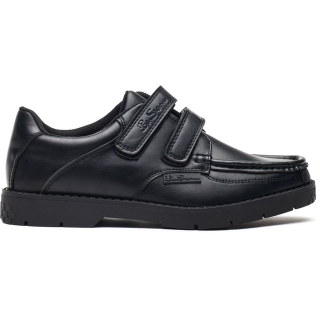 Ben Sherman Strummer Velcro Shoes Back To School In Cool Fashion, With The Strummer Shoes From Ben Sherman. These Stylish, Yet Dressy And Comfortable Slip-on Shoes Feature A Padded Collar And Insole, Stitched Apron And Hook And Loop Fastening For An Easy On-and-off, Secure Fit. The Ben Sherman Branding Adds A British Designer Touch.