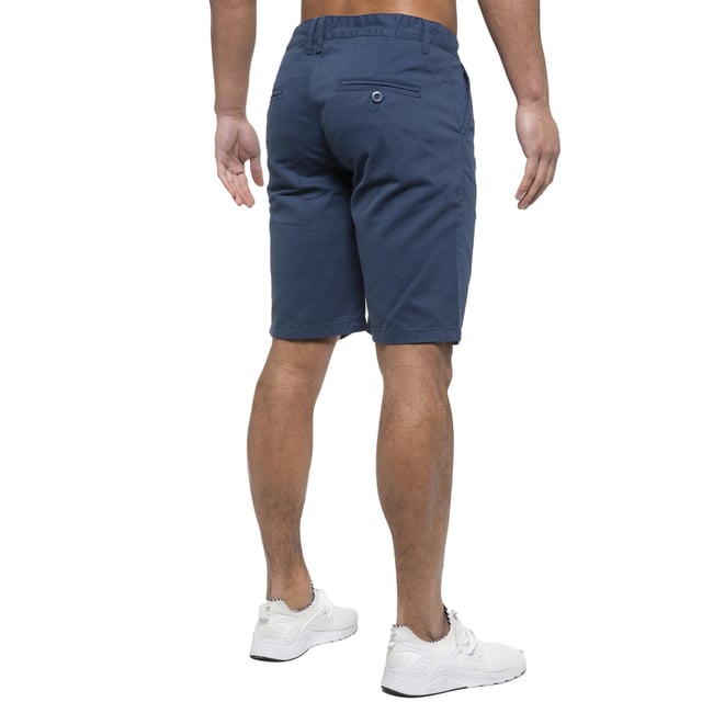 Enzo Mens Chino Shorts In Blue