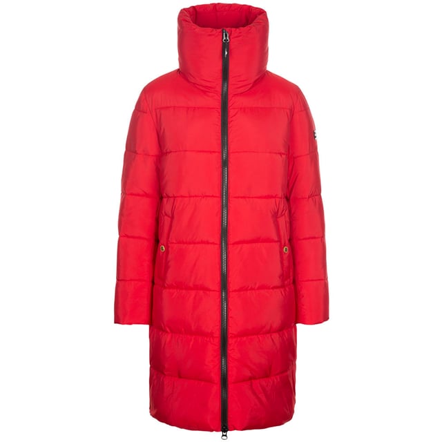 Shell: Polyamide, Polyester. Stof: Geweven. Vulling: 100% polyester. Voering: 100% polyester. Vullen: Down-Touch. 250gsm. Ontwerp: Eenvoudig. Badge, Gewatteerd, Zijventilatieopeningen, Gestikte Baffles. Stoftechnologie: Waterdicht, Winddicht. Manchet: Vlak. Halslijn: Hoog-Neck. Mouwtype: Met lange mouwen. Lengte: Lang. Zakken: 2 lagere zakken, 1 interne zak. Bevestiging: Volledige ritssluiting. Let op: Past bij uw normale maat..