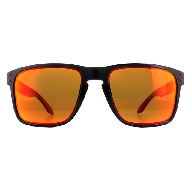 Oakley Square Mens Black Ink Prizm Ruby Polarized Sunglasses
