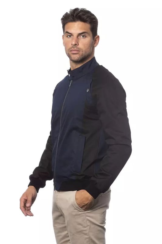 Stylish and versatile Blue Cotton Jacket
  Made from Quality cotton
  Comfortable fit
  Classic bomber style
  Zip-up front
  Ribbed cuffs and hem
  Two side pockets
  Blue color
  Suitable for both casual and dressier occasions
  Designed for men
Material: 97% Cotton 3% Elastane