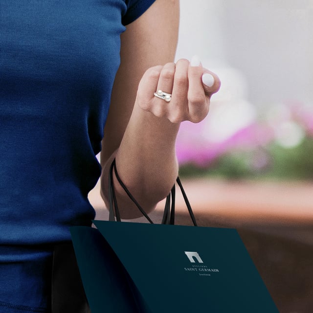 Ring You & Me – 2 echte Süßwasser-Zuchtperlen rund 6–7 mm – Qualität AA – FARBE NATÜRLICH WEISS – Silber 925 rhodiniert – verstellbar von Größe 48 bis 62 (FR) – Lieferung in Schatulle und mit Echtheitszertifikat und internationaler Garantie - HERGESTELLT IN FRANKREICH