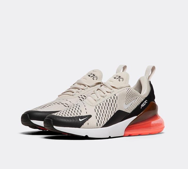 Nike air max 27 black light bone hot punch discount