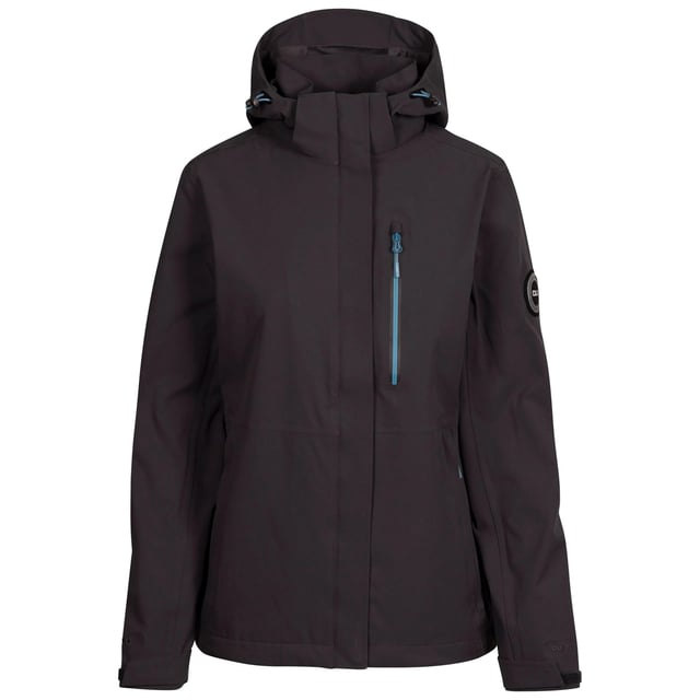 Outer Materials: 100% Polyester TPU Membrane. Lining Material: 100% Polyester. Fabric: Woven. Design: Contrast Striped. Fabric Technology: DLX, Windproof. Cuff: Adjustable. Neckline: Hooded. Sleeve-Type: Long-Sleeved. Taped Seams. Hood Features: Adjustable, Zip-Off. Pockets: 1 Chest Pocket, Water Repellent Zip, Contrast, 2 Lower Pockets, Zip. Fastening: Full Zip. Waterproof Rating: 20000mm. 10000g/m²/24hrs. Hem: Adjustable, Drawcord.