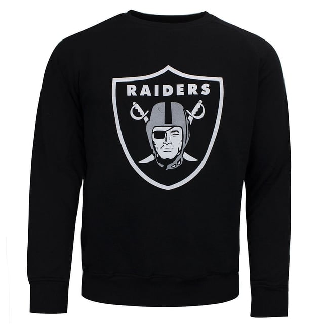 Fanatics Oakland Raiders Long Sleeve Crew Neck Black Mens Top 1567MBLK1ADORA