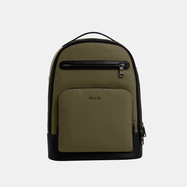 Ethan Backpack in Mixed Material Length 32.0cm,  Width 13.5cm, Height 42.0cm