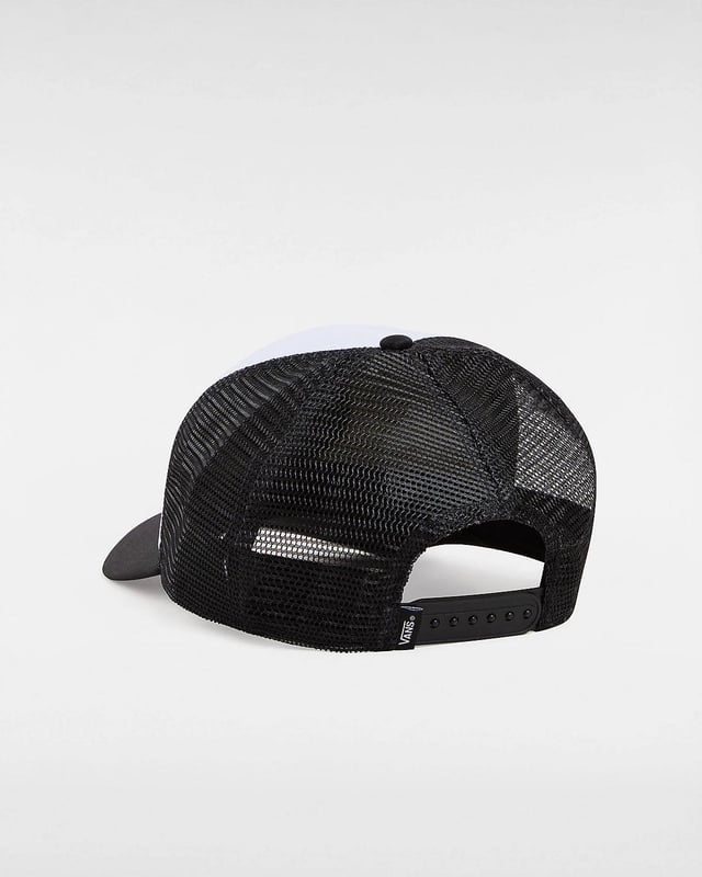Complete your casual look with the Vans Beer Float Trucker Cap in White. Crafted from 100% polyester, this cap offers both style and comfort for your everyday adventures.

Featuring a mesh back and curved bill design, this trucker cap not only adds a touch of urban edge to your outfit but also keeps you cool and ventilated during warmer days. The standout feature is the merrow edge patch on the front, showcasing a playful design that adds a dash of fun and character to your look.

Whether you're hitting the beach, hanging out with friends, or just want to top off your outfit with a cool accessory, the Vans Beer Float Trucker Cap is the perfect choice.
