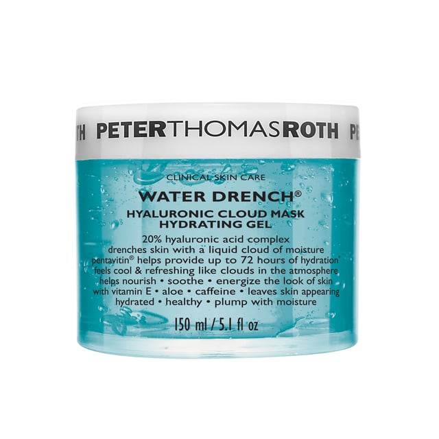 Drench your skin with a liquid cloud of moisture that feels cool and refreshing like clouds in the atmosphere. Hydrating gel mask has a 20% complex of Hyaluronic Acid, a potent hydrator that draws in water. Pentavitin  helps provide hydration for up to 72 hours.* Enriched with Vitamin E and Aloe to help nourish and soothe the look of dry and dehydrated skin. Caffeine works to help energize and reinvigorate the look of a dull complexion. Provides the look of healthy, hydrated and plump skin.