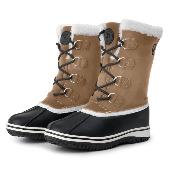 Faux shearling lining for warmth and comfort. Durable PU mudguard. Lightweight TPR outsole - hardwearing durable outsole. PU Nubuck. Ared waterproof technology. A full bootie for waterproofness and breathability.