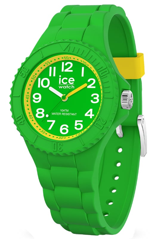 This Ice Watch Ice Hero - Green Elf Analogue Watch for Child is the perfect timepiece to wear or to gift. It's Green 30 mm Round case combined with the comfortable Green Silicone will ensure you enjoy this stunning timepiece without any compromise. Operated by a high quality Quartz movement and water resistant to 10 bars, your watch will keep ticking. Silicon watch band make it comfortable to wear. Perfect for every child. Comes with a Turn-able bezel and can help you teach your child the time. High quality 17 cm length and 13 mm width Green Silicone strap with a Buckle. Case diameter: 30 mm, case thickness: 10 mm, case colour: Green and dial colour: Green.