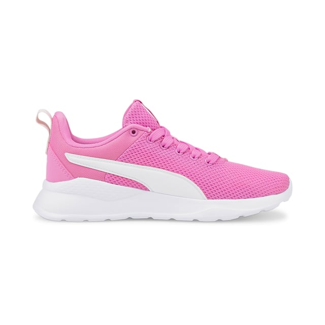 PRODUCT STORY Deconstructed and refined, the Anzarun Lite Trainers ensure a clean look that's perfect for every occasion. Featuring a breathable mesh upper, a cushy EVA midsole and true heritage PUMA branding throughout, this trainer is comfort and style combined. FEATURES & BENEFITS SoftFoam+: PUMA’s comfort sockliner for instant step-in and long-lasting comfort that provides soft cushioning every step of your dayPU midsole: PUMA’s Polyurethane midsole assists a smooth foot stride for comfortable wear and a futuristic look DETAILS Low bootMesh-based textile upperEVA midsole for comfortNon-marking rubber outsole for gripPUMA Wordmark on tonguePUMA Formstrip at lateral sidePUMA Youth style: recommended for older kids between 8 and 16 years