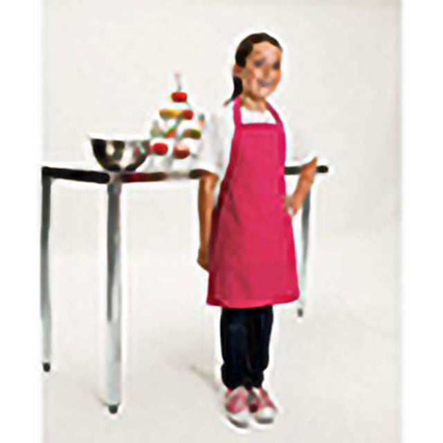 Classic Premier childrens bib apron available in 12 colours. Self fabric neckband. Self fabric ties 50cm long. Width: Infant 43cm, Junior 48cm. Length: Infant 53cm, Junior 63cm. Made from Oeko-Tex® Standard 100 fabric. These aprons have an adjustable nec. Fabric:65% Polyester, 35% Cotton twill Weight: 195gsm. Size - Infants (3-6 years), Junior (7-10 years).