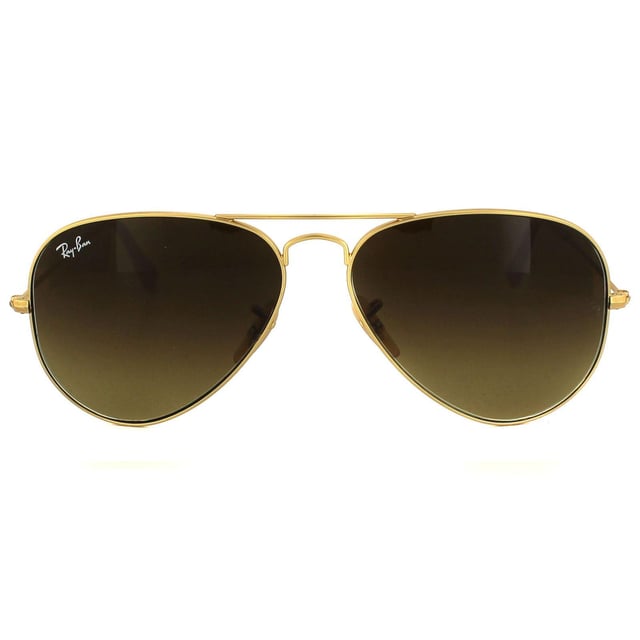 Ray Ban Sunglasses Aviator 3025 112 85 Matt Gold Brown Gradient