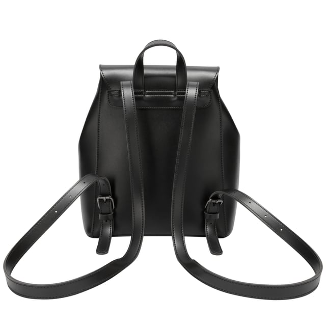 The prettiest backpack, ideal for keeping any outfit cute and hands-free. With a flap-over top that is closed down with magnetic fastenings. Best of all you can expand the bag when you need extra room - just open the side fastenings for more space.