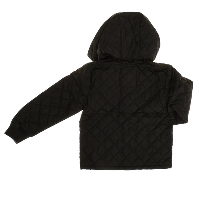 Unisex jacket for children in collaboration with Disney, with charming decorative quilting that adds style and warmth.

 It features a snap front closure for ease of use and a high, stretch-knit collar that offers additional protection in cold weather.

 The detachable hood with fun ears adds a playful and practical touch, allowing for styling options.

 Ribbed sleeves ensure a comfortable fit, and the straight cut provides freedom of movement.

 Plus, it features functional slanted pockets, making it an ideal garment for both everyday use and for keeping little ones warm and comfortable.
 Composition: Shell: 100% Polyester; Lining: Acrylic; Filling: 100% Polyester
 Care:
- Machine wash cold on delicate cycle.
 - Use mild detergents.
 - Use dryer at low temperature.
 - Iron at low temperatures.
 - Do not dry clean.