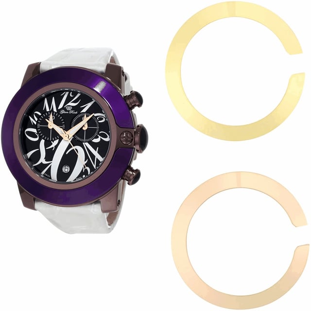 Glam Rock GR32112 - Herrenuhr Quarz aus Edelstahl• Material: Edelstahl• Glas: Saphir• Armband: Leder• Farbe: Grau Lila• Wasserbeständigkeit: 100 m (10 ATM)• Gehäusegröße: 44 mm