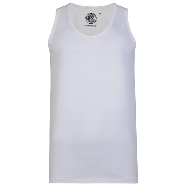 Introducing the Kam Men's Sleeveless Crew Neck Vest, now available in a range of colors including Black, Tidepool, Burgundy, White, Aqua, and Navy, and sizes 2XL to 8XL.

Made from 100% soft cotton, it's super comfy and perfect for hot summer days.

This vest has a loose fit for comfort, giving you plenty of room to move around. The sleeveless design and classic crew neck add a stylish touch to your casual look.

It's made in Pakistan and easy to care for - just toss it in the washing machine.

Whether you're at home or out and about, this vest keeps you cool and comfortable all spring, summer, autumn, and winter.