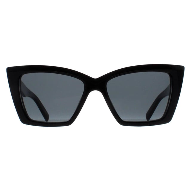 Saint Laurent Cat Eye Womens Black Grey SL657  Sunglasses embody the iconic elegance of the brand. The cat eye frames, meticulously designed in Italy, exude a timeless allure, while the sleek acetate frame add a touch of luxury to any look. Offering superb UV protection, these sunglasses not only elevate your fashion statement but also ensure optimal eye care.