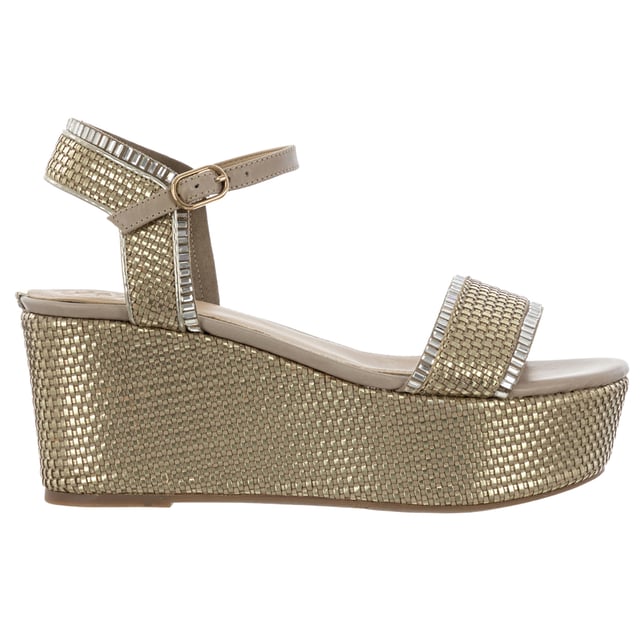Guess FLLS22LEL03-PLATI-39 Deze sandalen zijn de ideale schoen voor in de zomer.